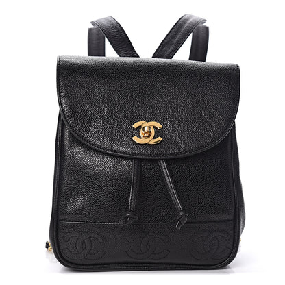 Chanel Caviar CC Backpack Black 1 of 12