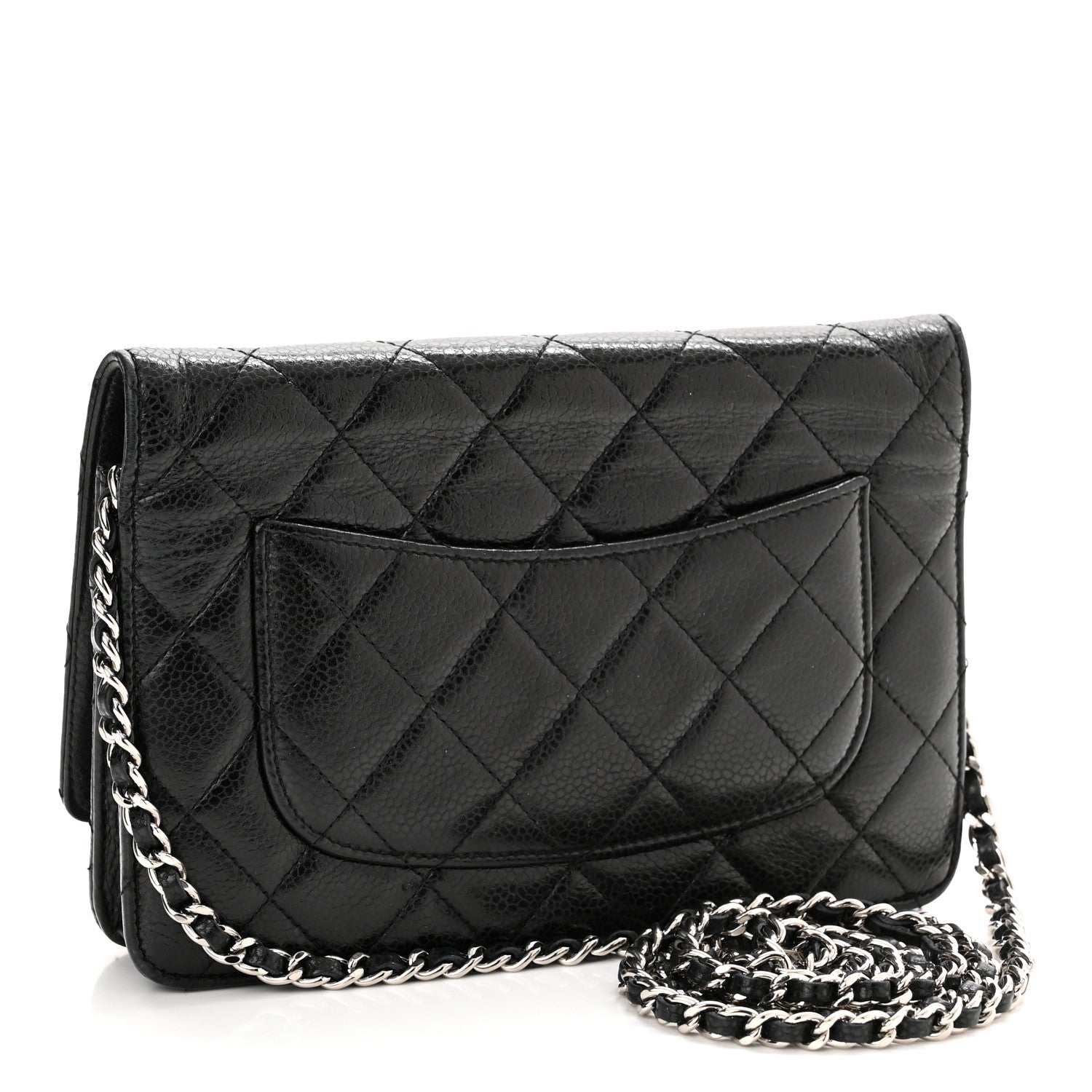 Chanel Caviar Quilted Wallet On Chain WOC Black 3 of 12