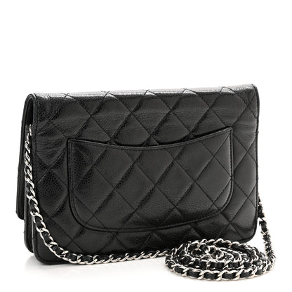 Chanel Caviar Quilted Wallet On Chain WOC Black 3 of 12