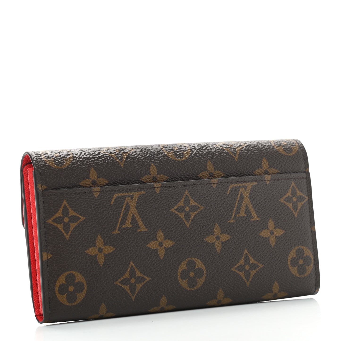 Monogram Sarah Wallet NM Coquelicot