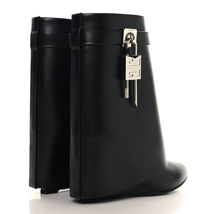 Givenchy Calfskin Shark Lock Ankle Boots 38 Black 4 of 8