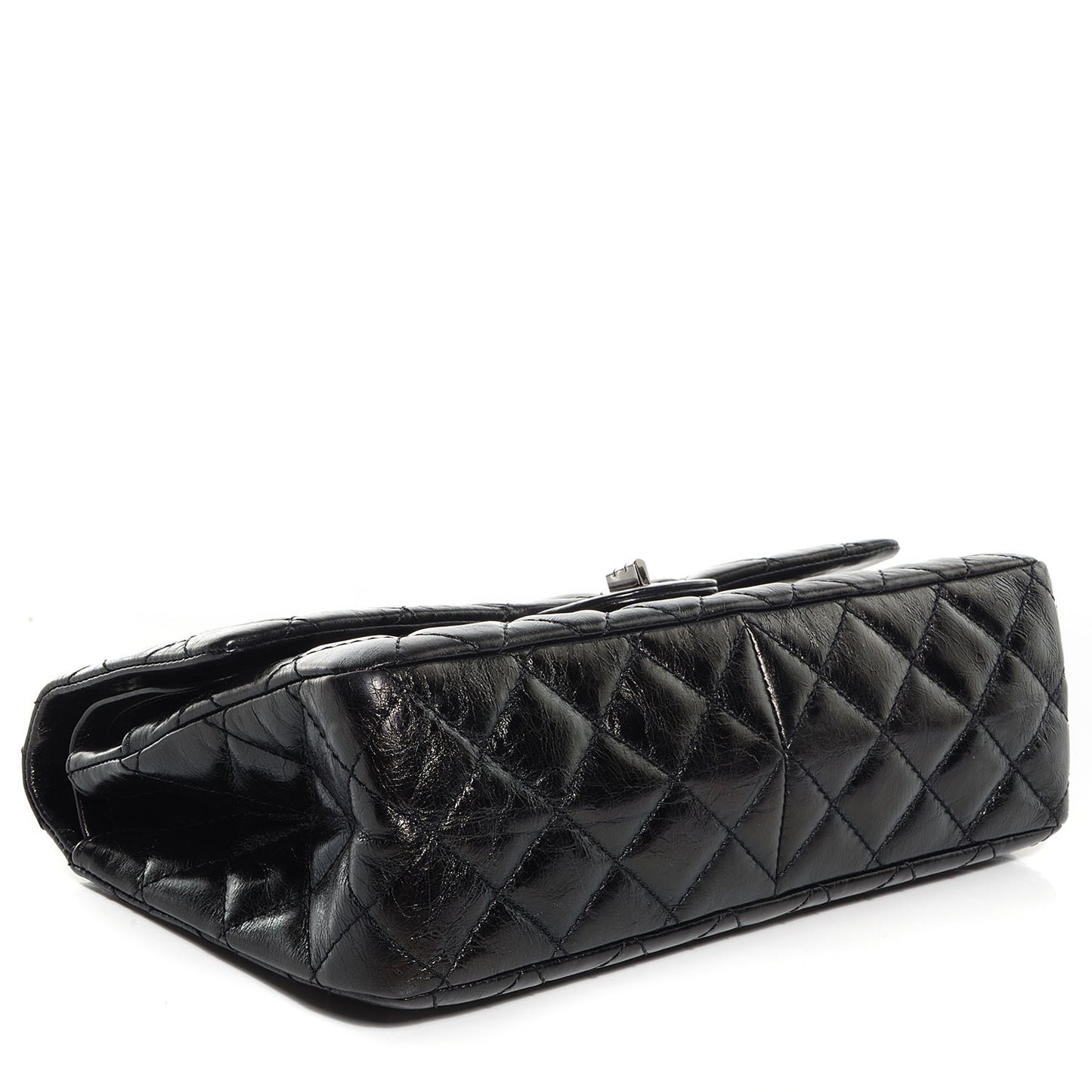 Aged Calfskin 2.55 Reissue 226 Flap Metallic Black
