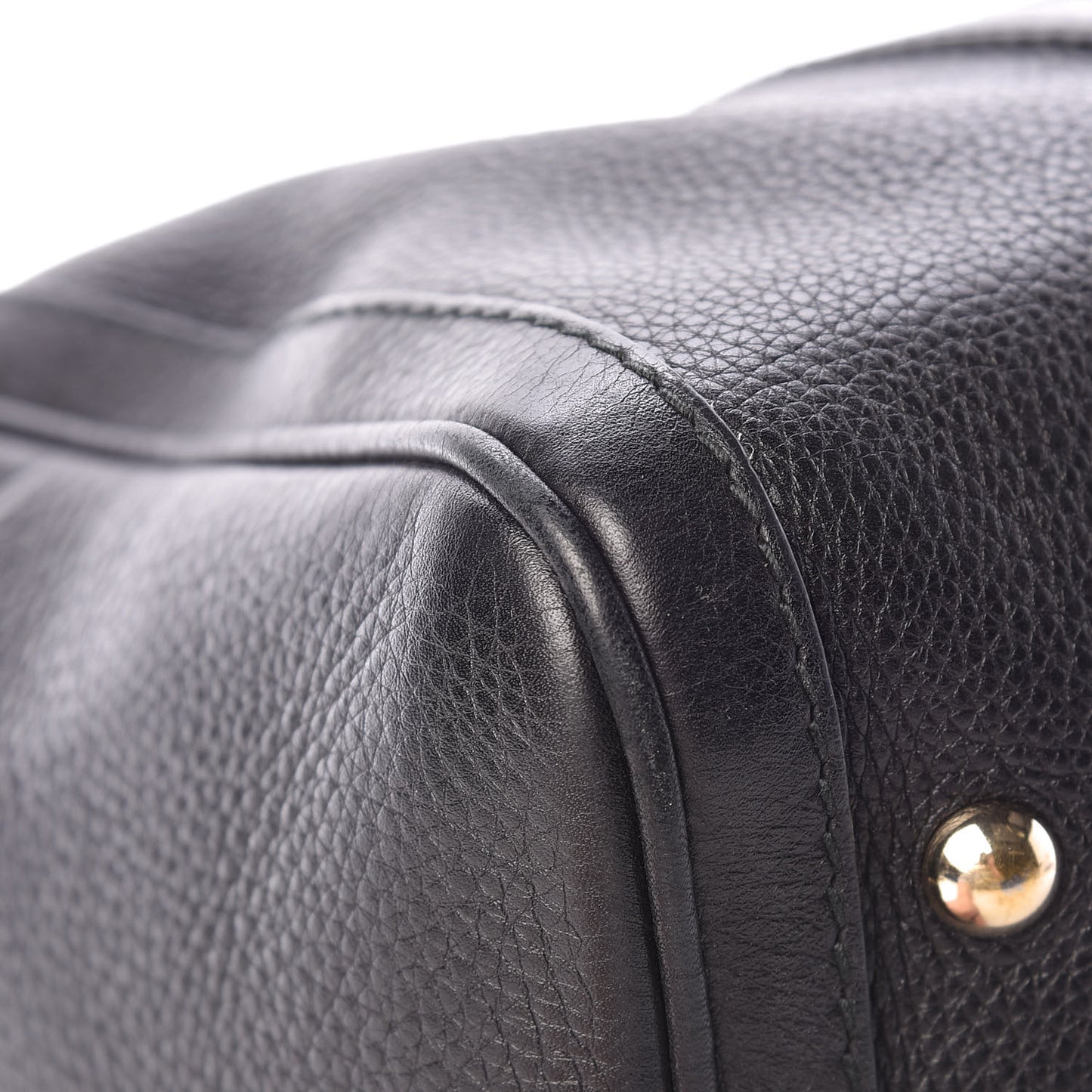 Calfskin Vintage Web Medium Boston Black