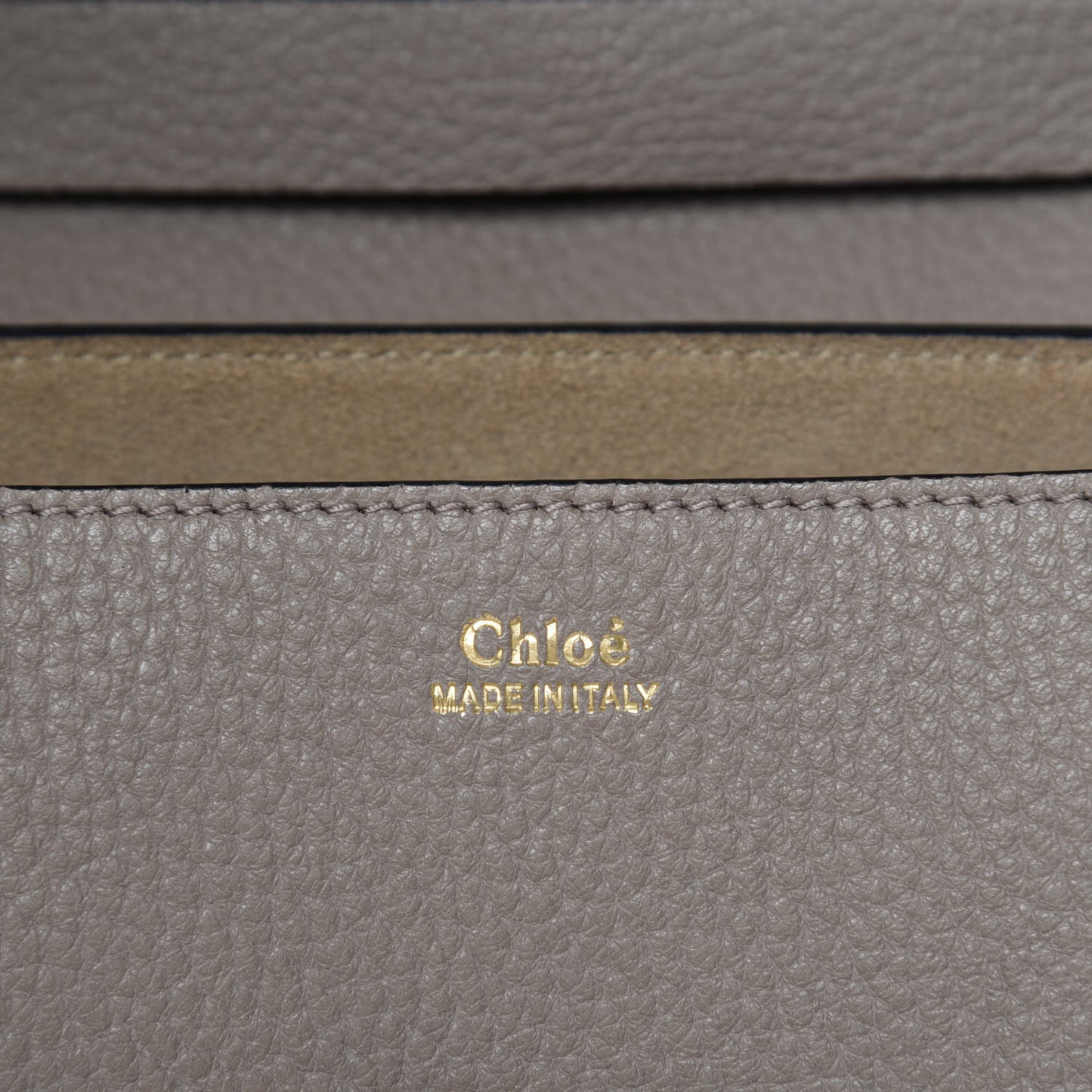 Grained Lambskin Drew Shoulder Bag Motty Grey