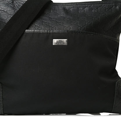 Gucci Guccissima Nylon Messenger Bag Black 8 of 16