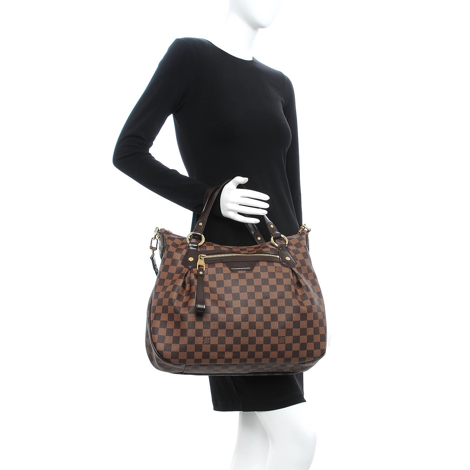 Louis Vuitton Damier Ebene Evora MM 3 of 10