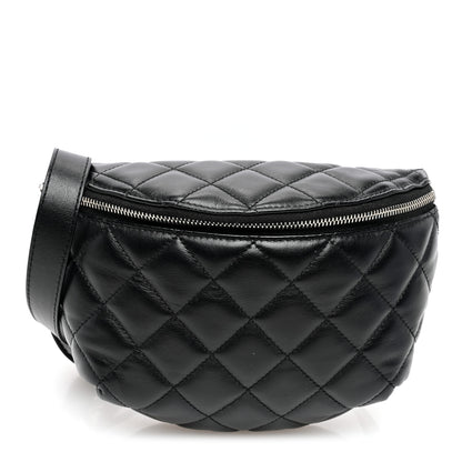 Chanel Calfskin Quilted Waist Belt Bag Black 1 of 10