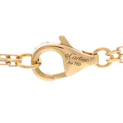 Cartier 18K Yellow Gold 2 Diamond LOVE Necklace 3 of 4