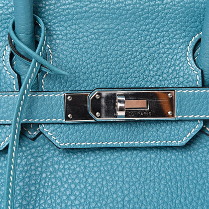 Hermes Togo Birkin 30 Blue Jean 14 of 19