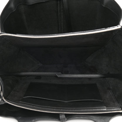 Celine Baby Grained Calfskin Medium Tri-Fold Bag Black 5 of 18