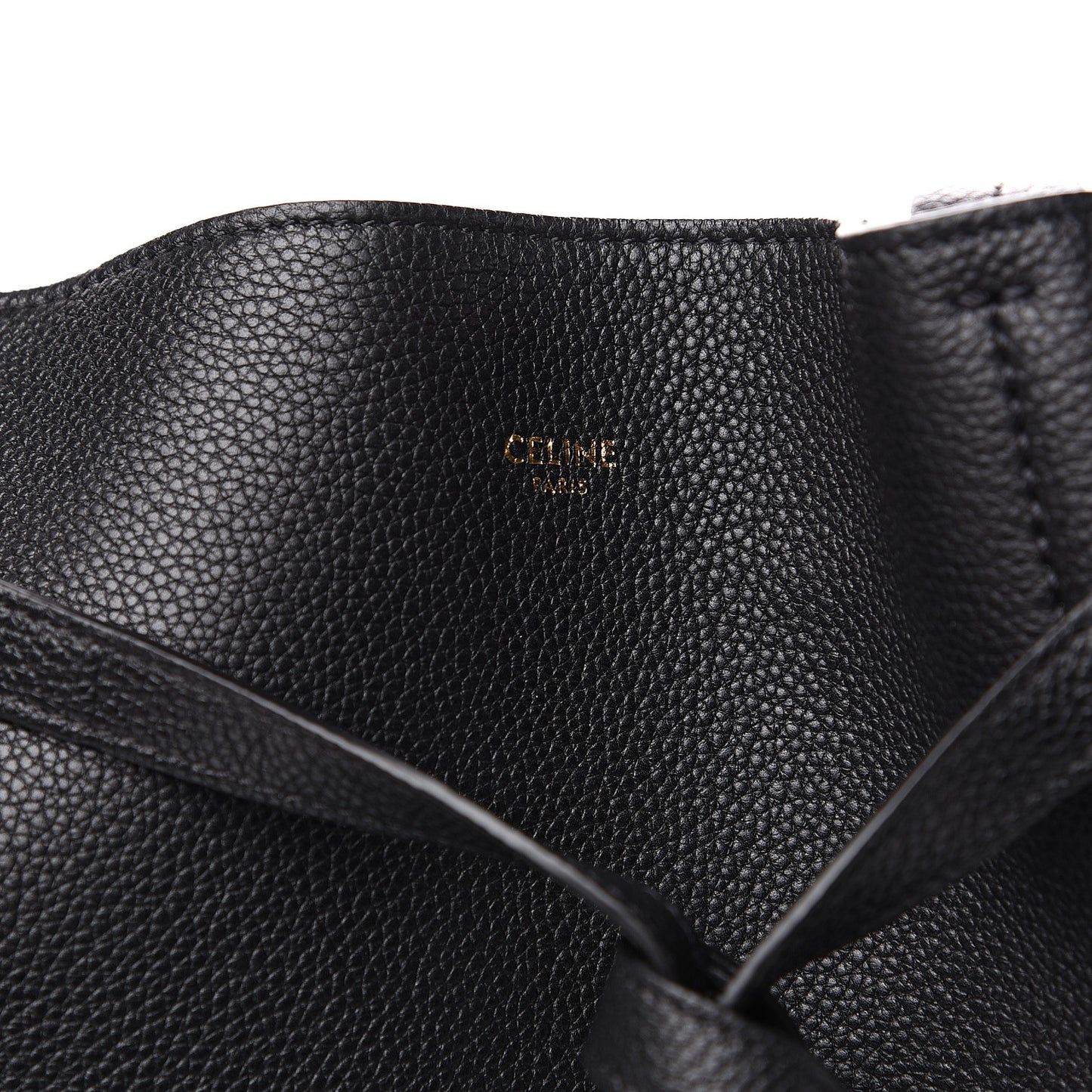 Soft Grained Calfskin Small Belt Cabas Phantom Black