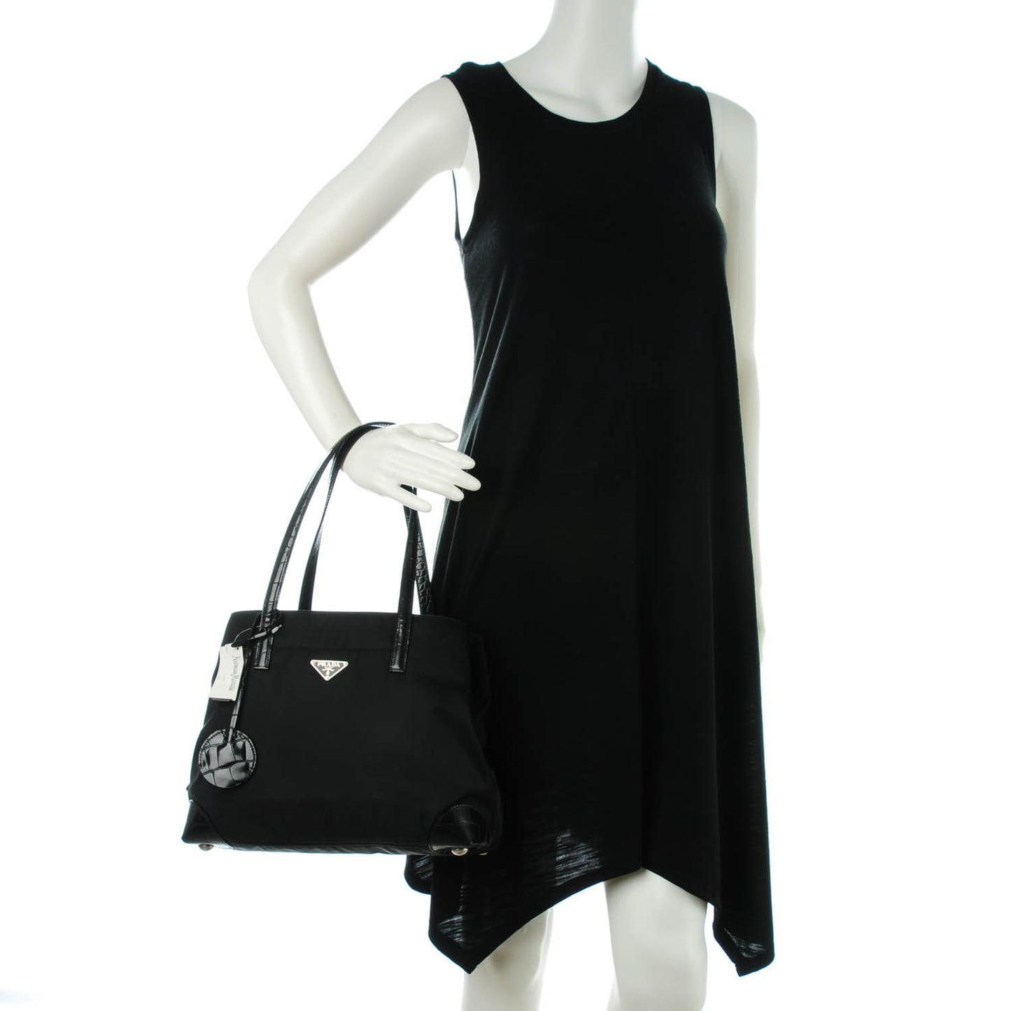 Tessuto Nylon Tote Nero Black