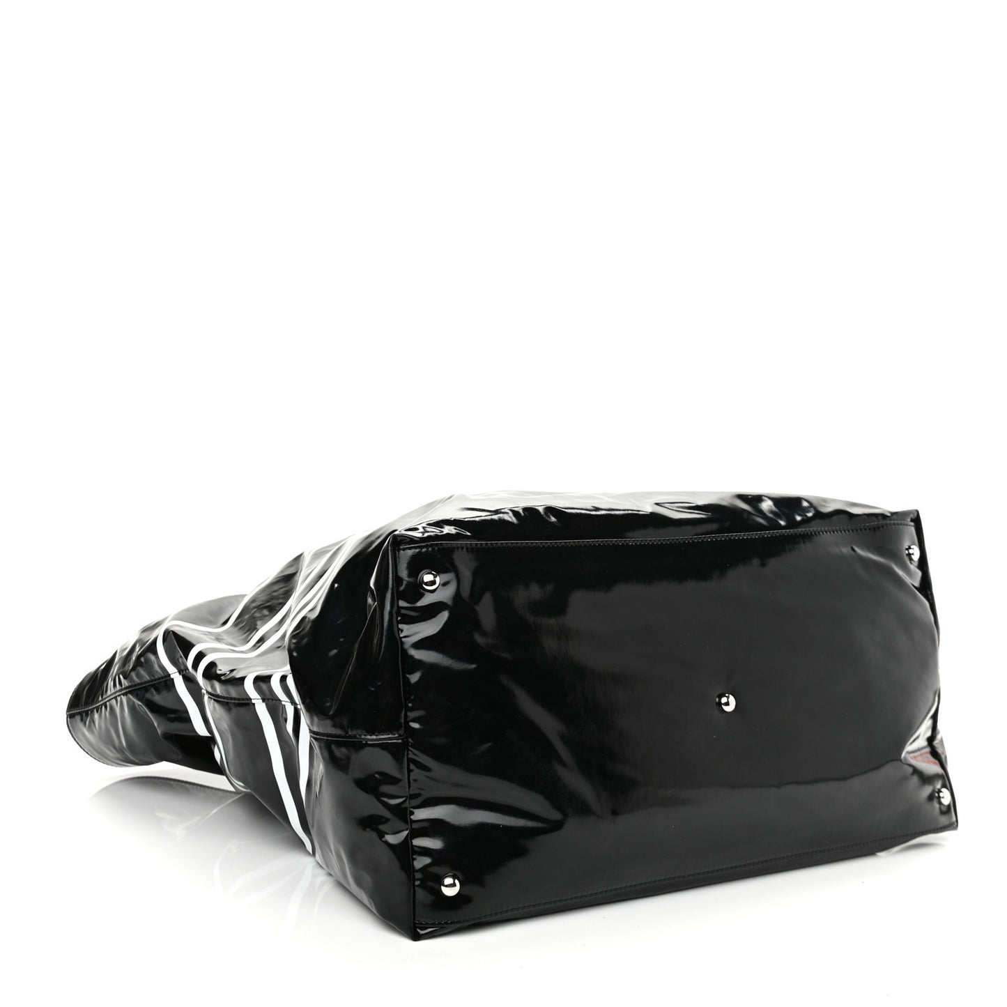 Vinyl Large La Pausa Bay Shopping Bag Black