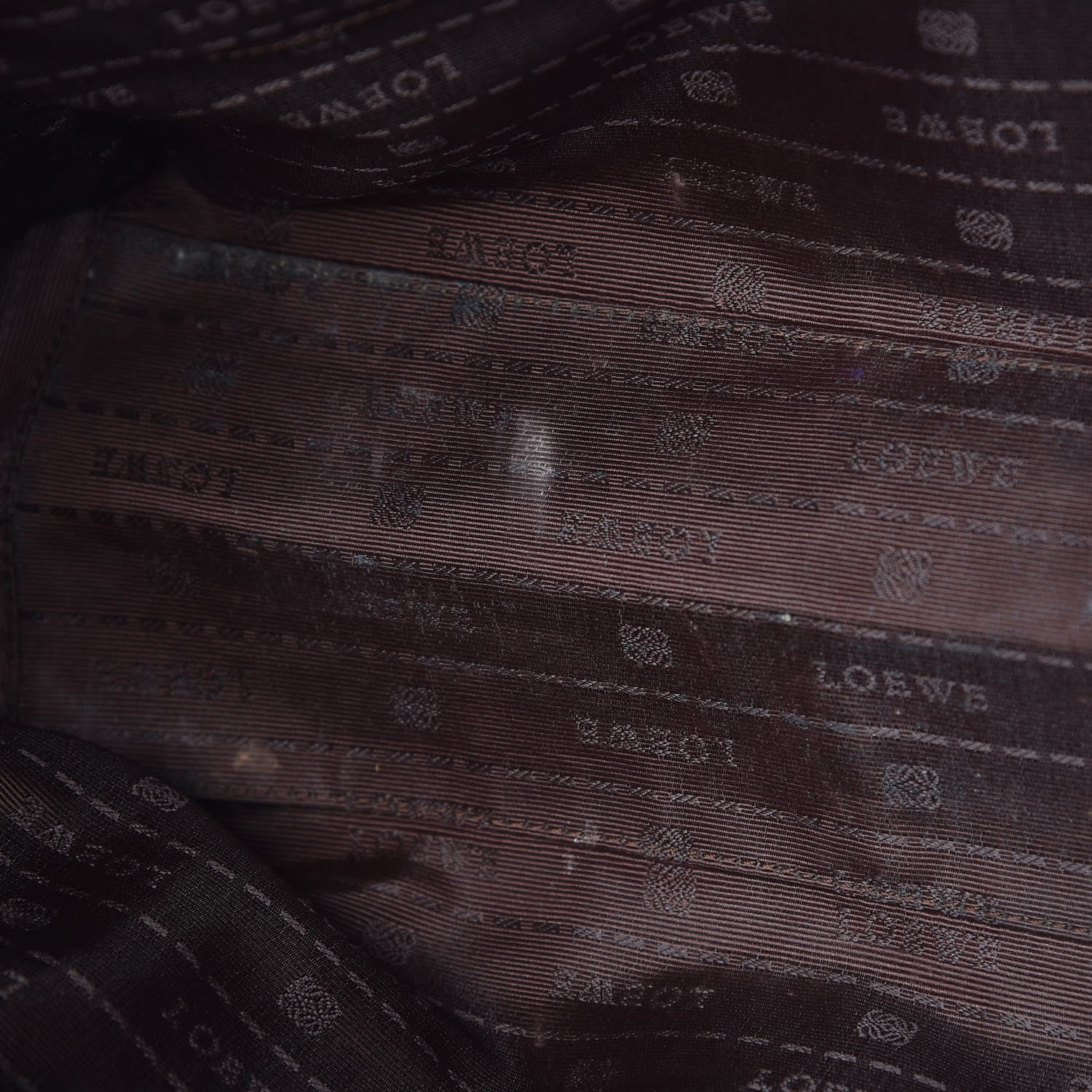 Loewe Calfskin Embossed Logo Shopper Tote Purple 10 of 10