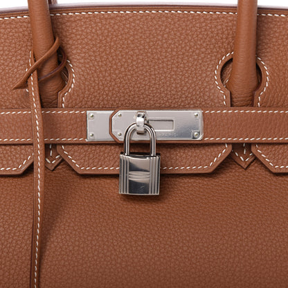 Hermes Taurillon Clemence Birkin 30 Gold 10 of 10