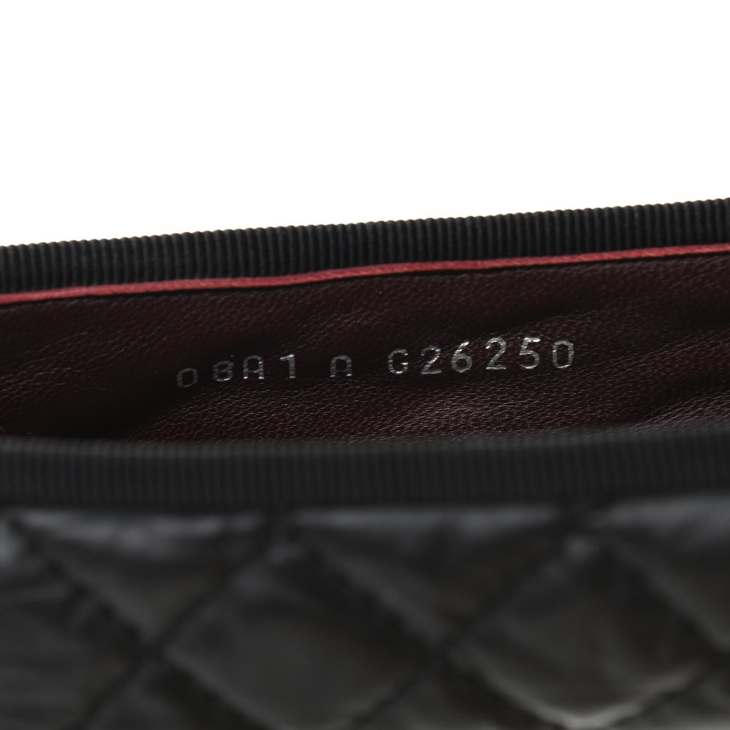 Aged Calfskin Quilted CC Cap Toe Ballerina Flats 37.5 Black