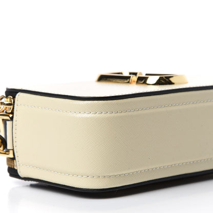 Marc Jacobs Saffiano Small Snapshot Camera Bag Cloud White Multicolor 6 of 9