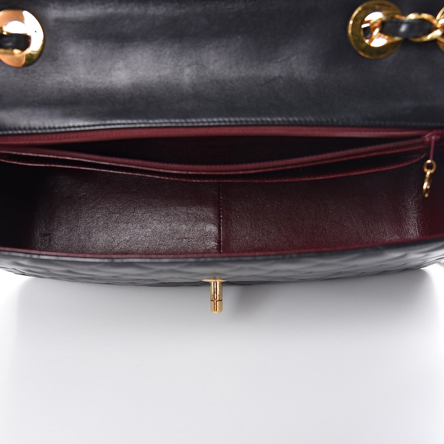 Chanel Lambskin Quilted XL Jumbo Single Flap Black 5 of 12