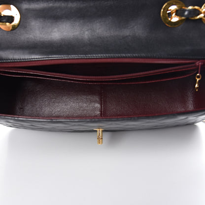 Chanel Lambskin Quilted XL Jumbo Single Flap Black 5 of 12