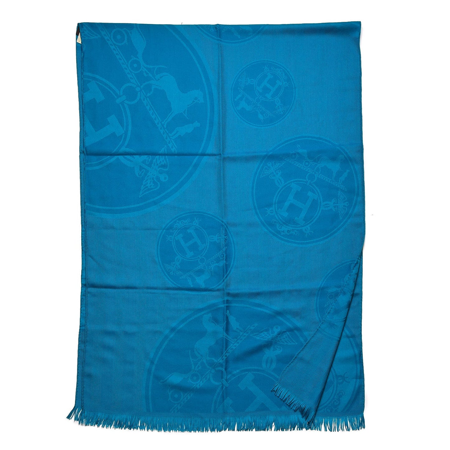 Cashmere Silk New Libris Stole Cobalt