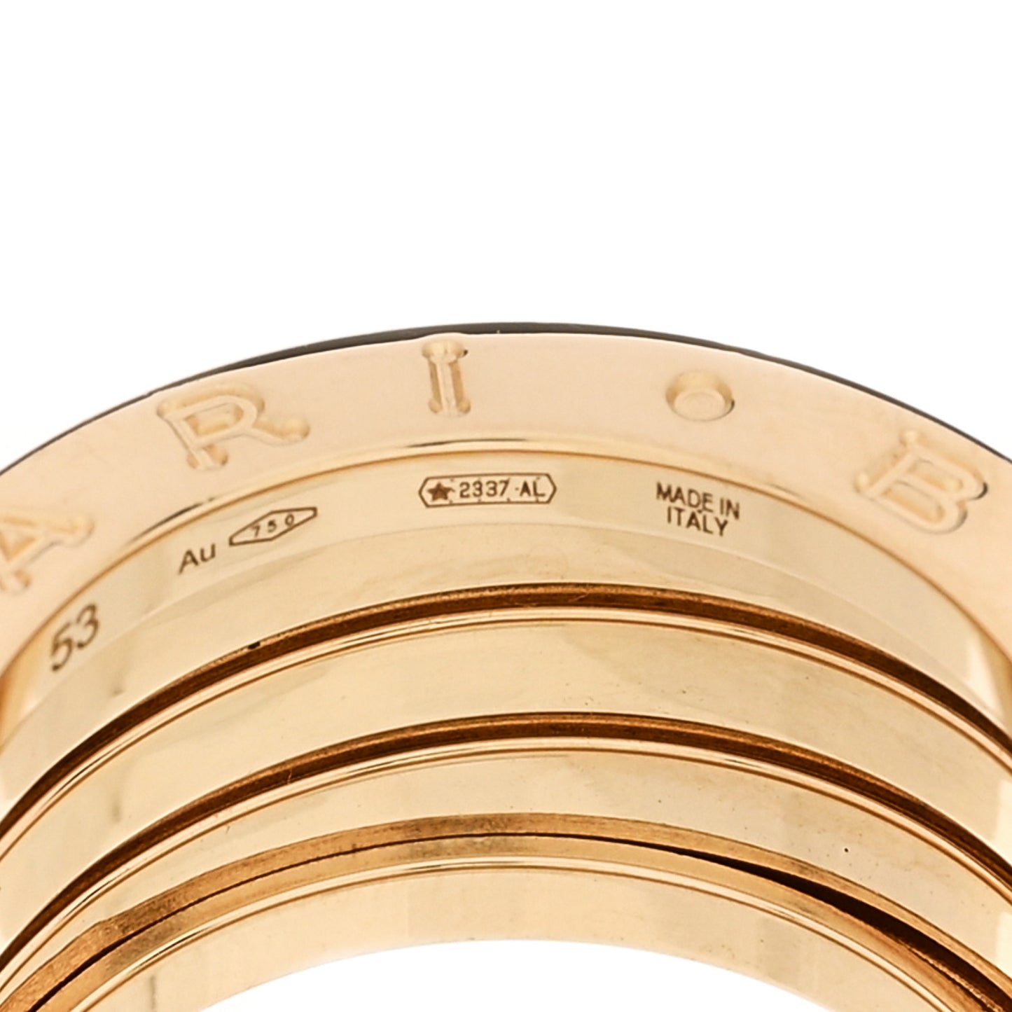18K Yellow Gold B.Zero1 Four-Band Ring 53 6.5