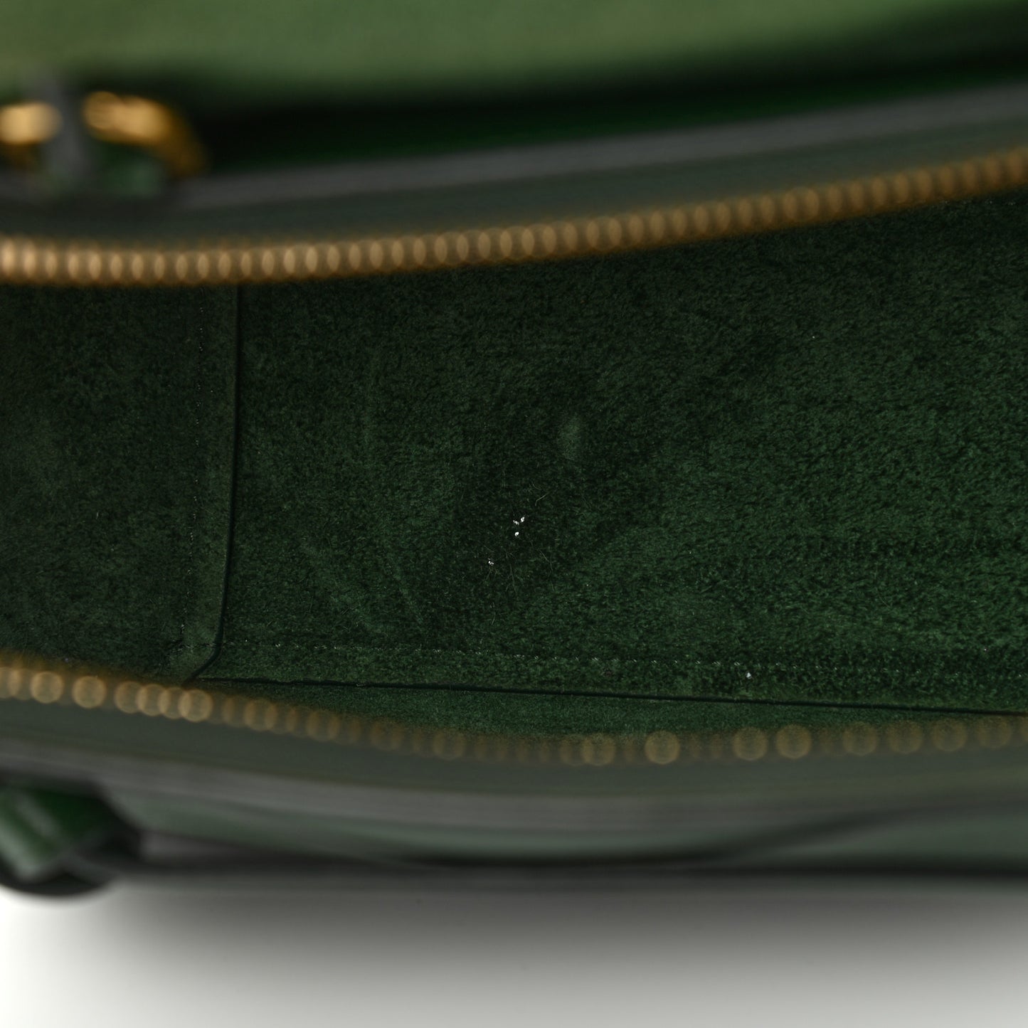 Grained Calfskin Nano Belt Bag Dark Green