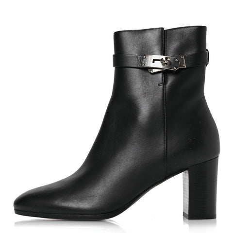 Calfskin Saint Germain Ankle Boots 39 Black