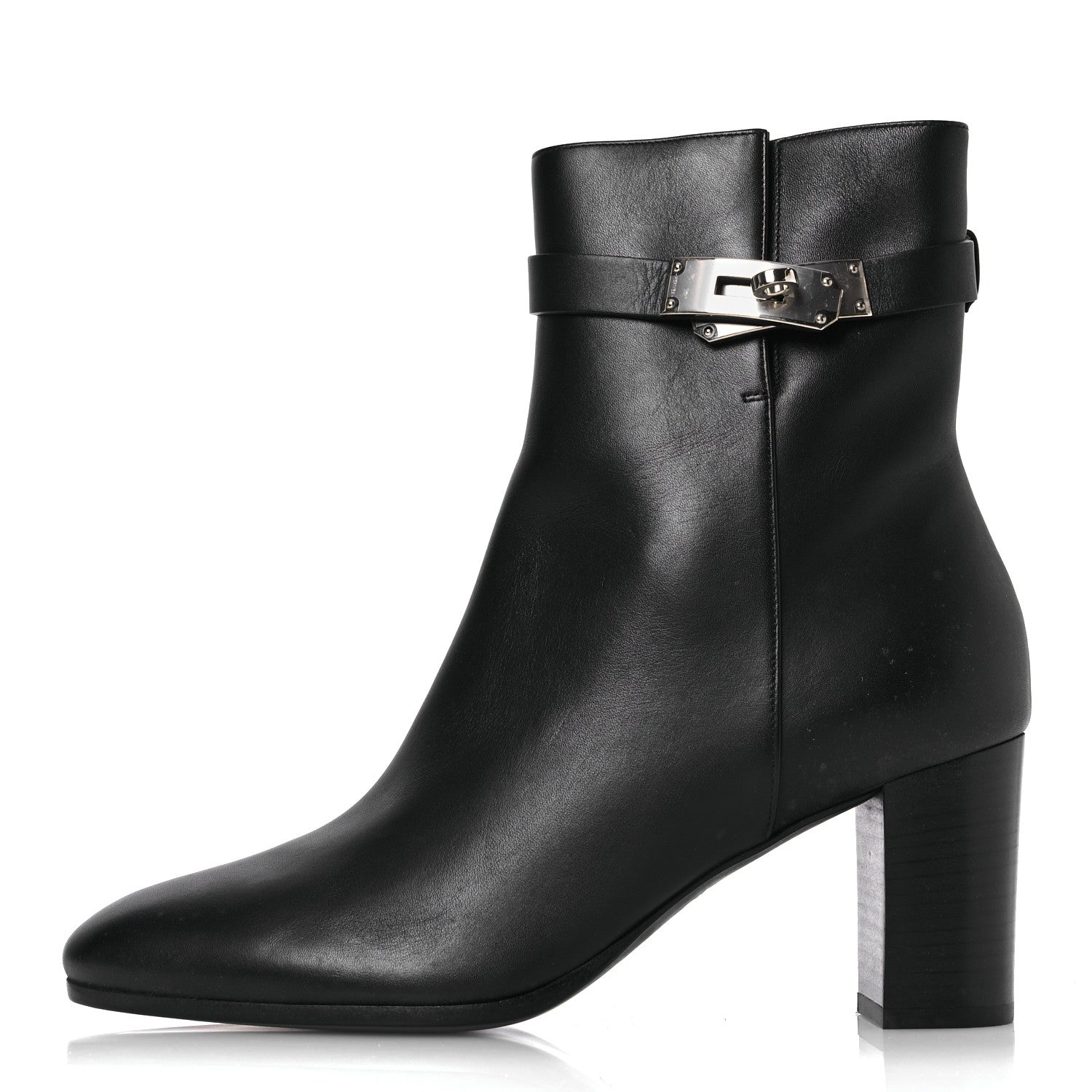 Hermes Calfskin Saint Germain Ankle Boots 39 Black 1 of 11