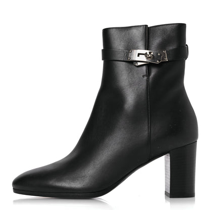 Hermes Calfskin Saint Germain Ankle Boots 39 Black 1 of 11