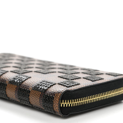 Louis Vuitton Damier Paillettes Zippy Wallet Black 9 of 9