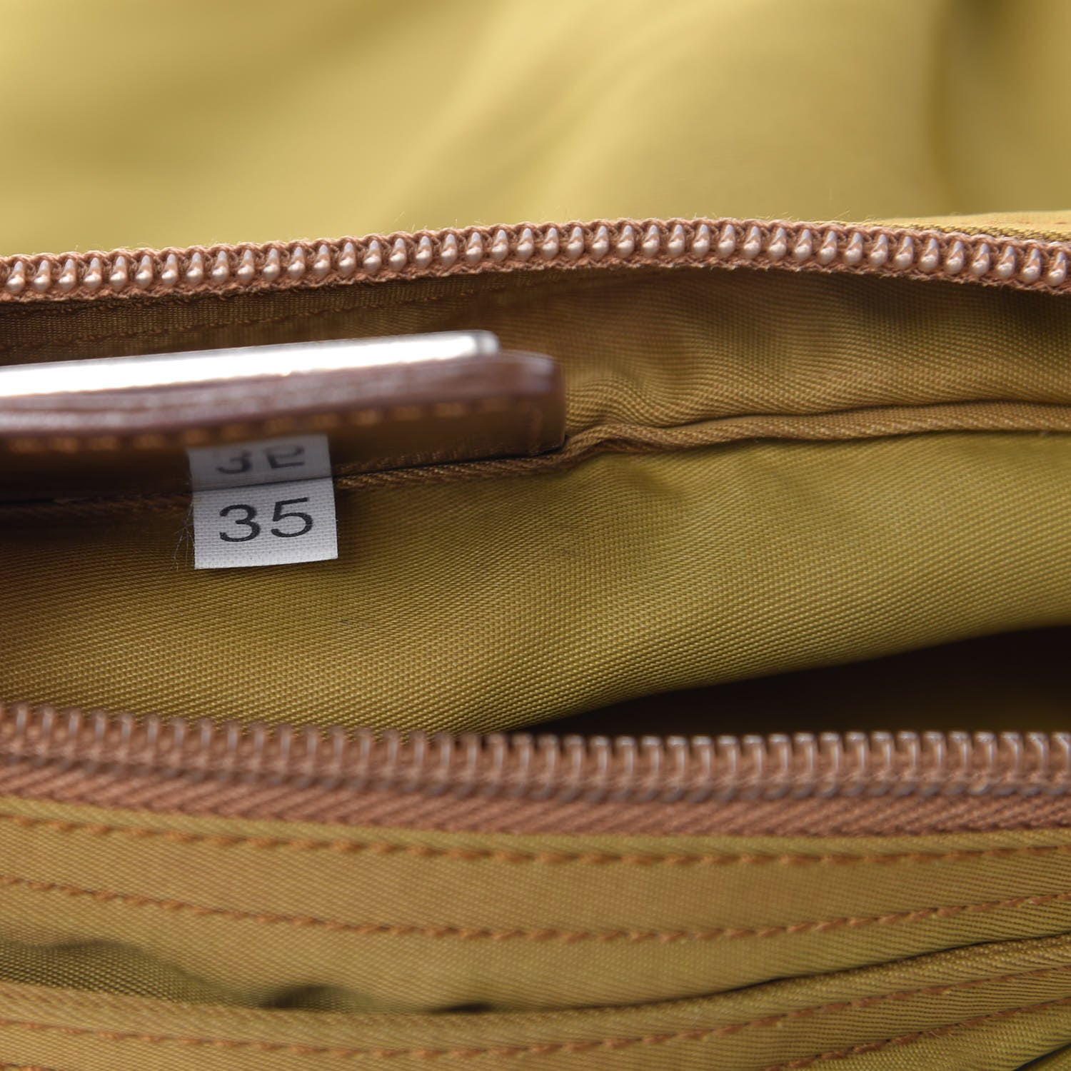 Prada Nylon Vela Flat Messenger Bag Senape 9 of 11