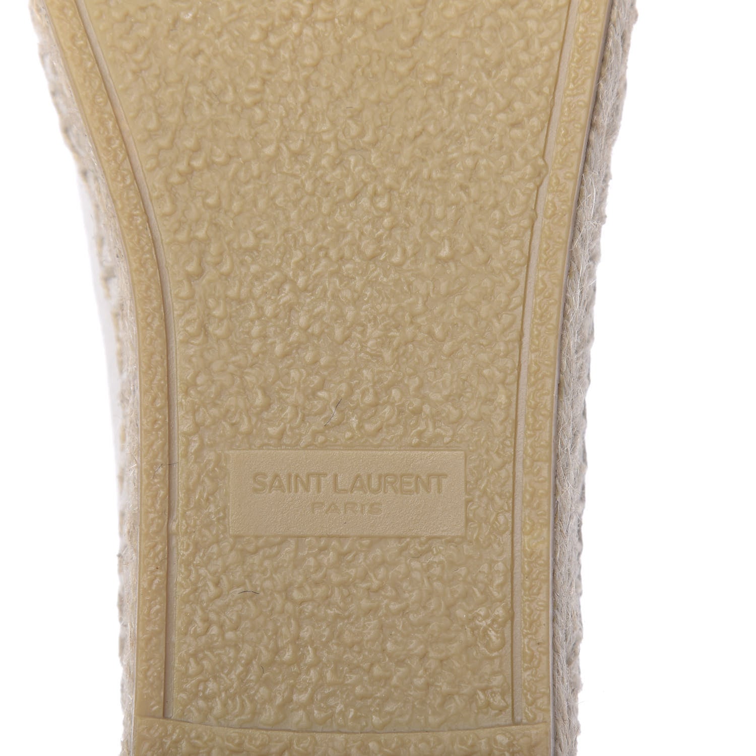 Saint Laurent Canvas Elba Logo Embroidered Espadrilles 41.5 Panna 8 of 9