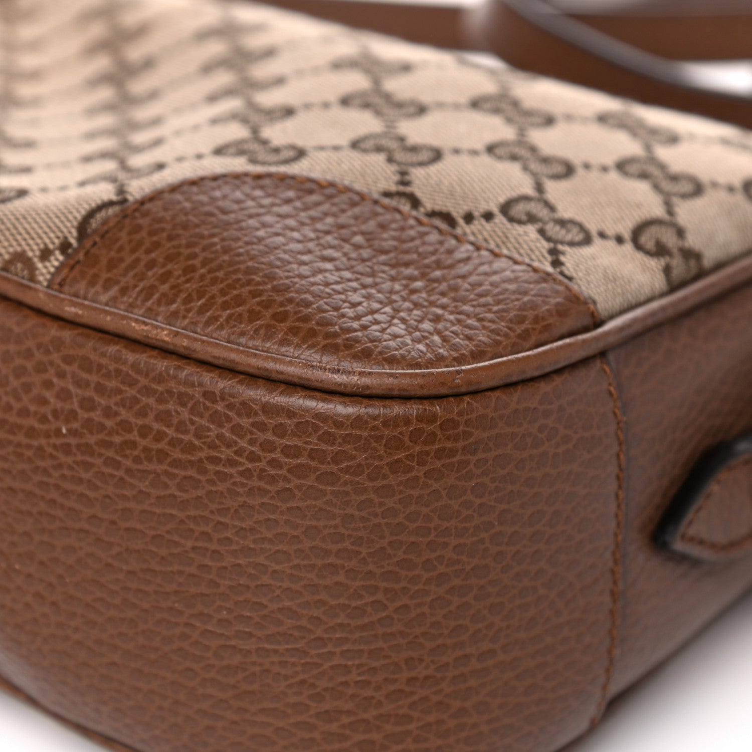 Gucci Monogram Mini Bree Messenger Bag Beige Tabacco 10 of 24