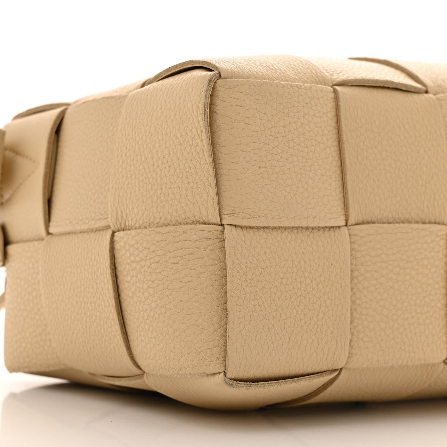 Bottega Veneta Grained Calfskin Maxi Intrecciato Brick Cassette Bag Porridge 8 of 11