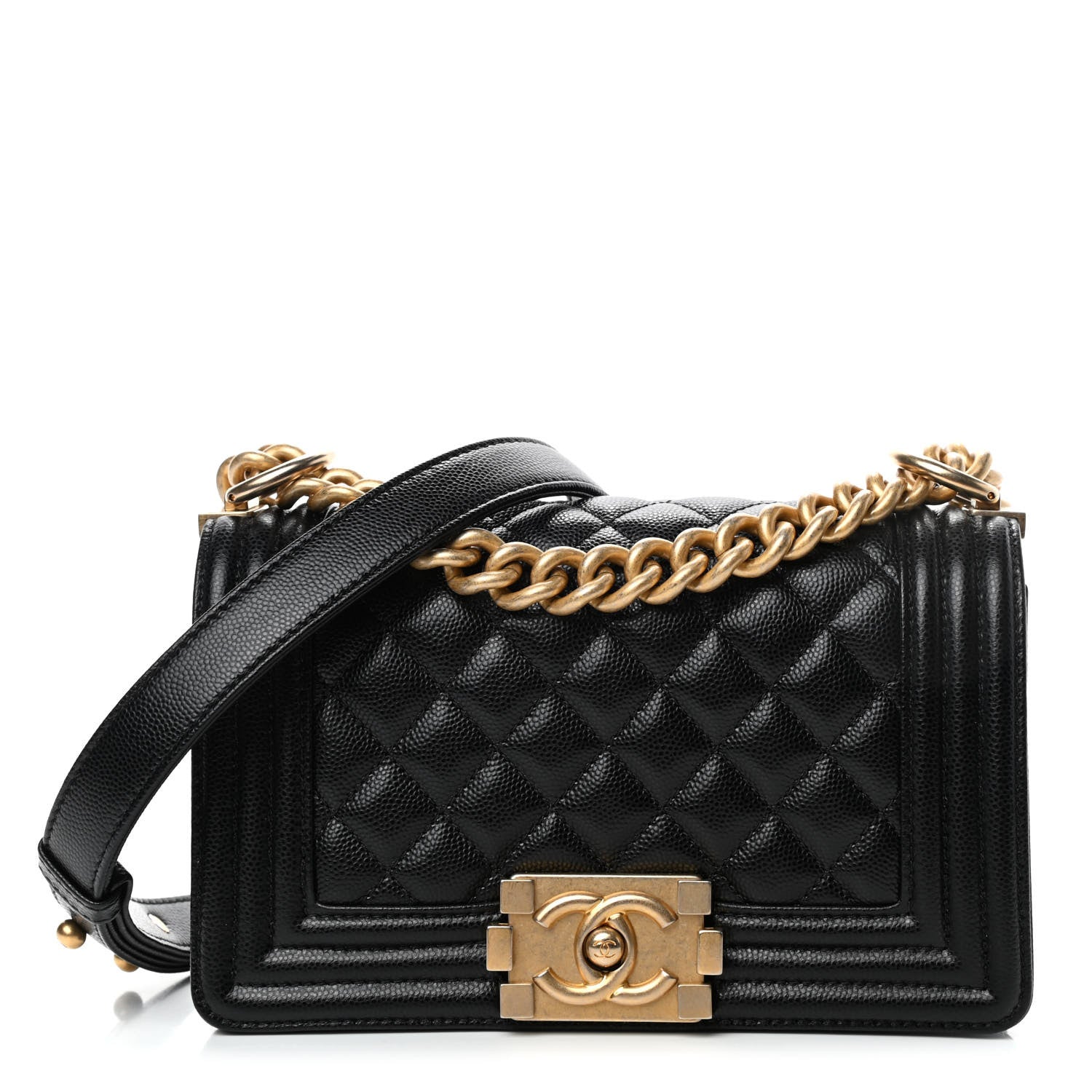 Chanel Caviar Quilted Small Boy Flap Black 1 of 4