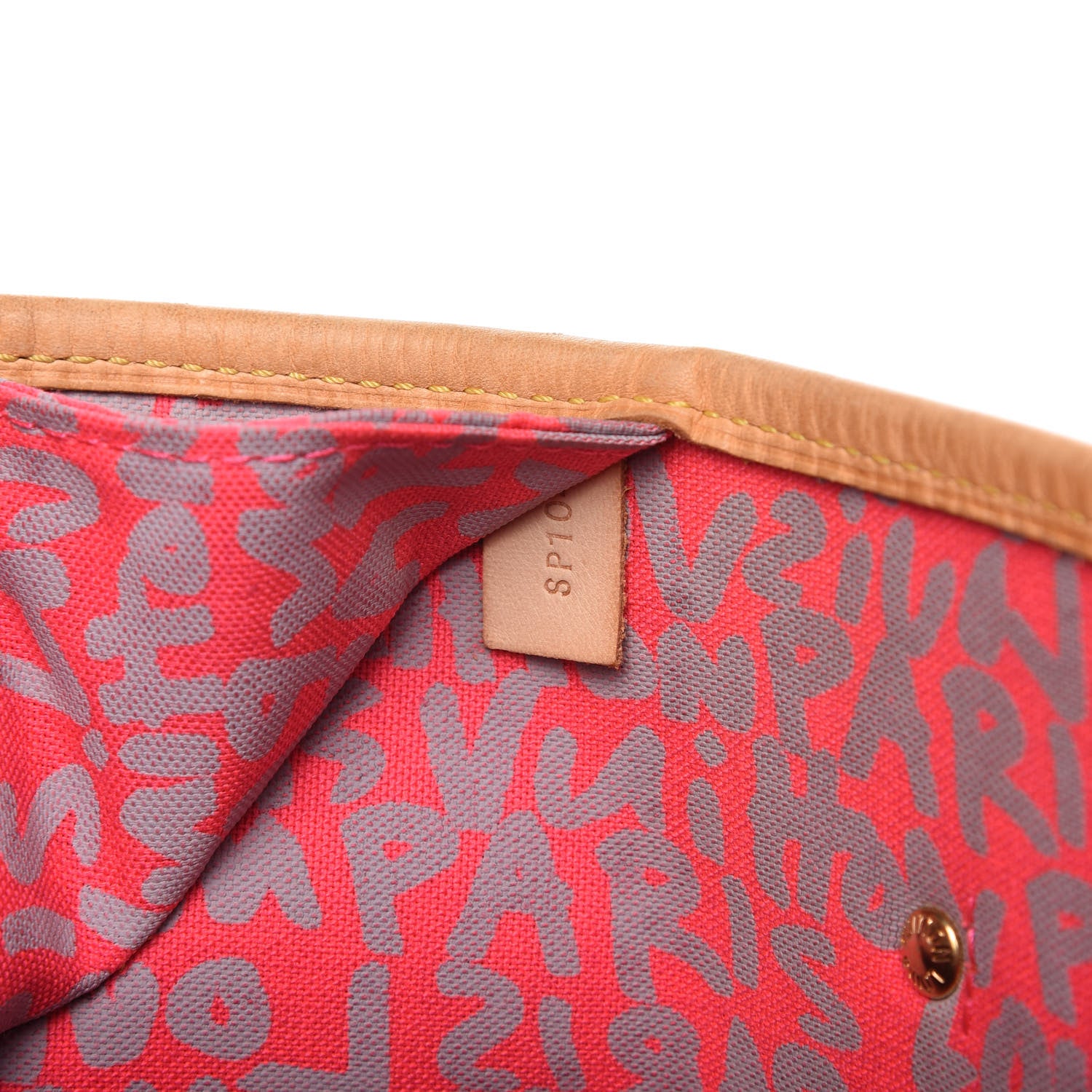 Louis Vuitton Monogram Graffiti Neverfull GM Fuchsia 9 of 11