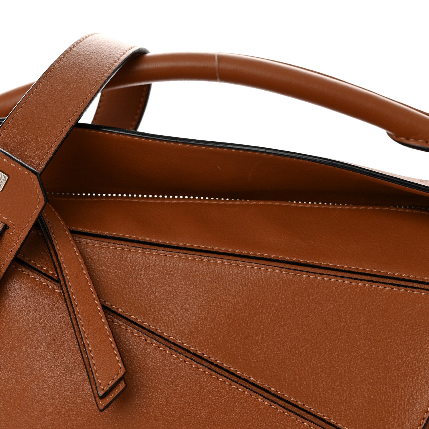 Loewe Calfskin Small Puzzle Bag Tan 9 of 11