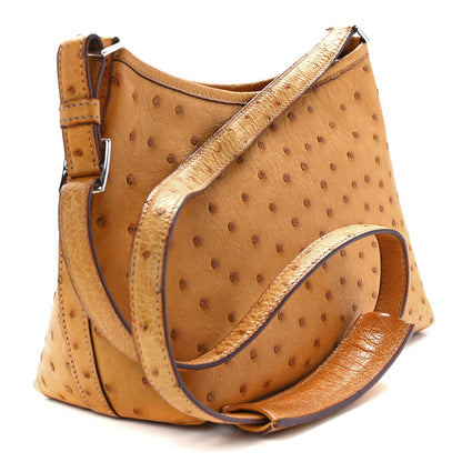 Hermes Ostrich Berlingot 23 PM Saffron 3 of 10
