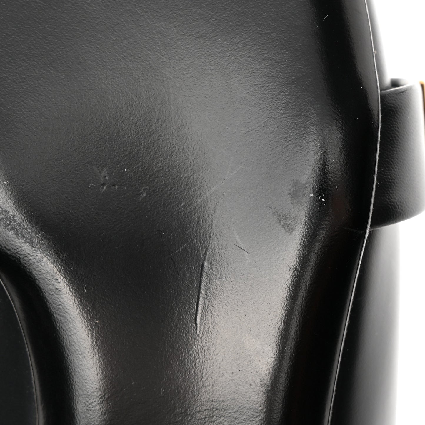 Calfskin Roman Stud Flat Mules 37.5 Black