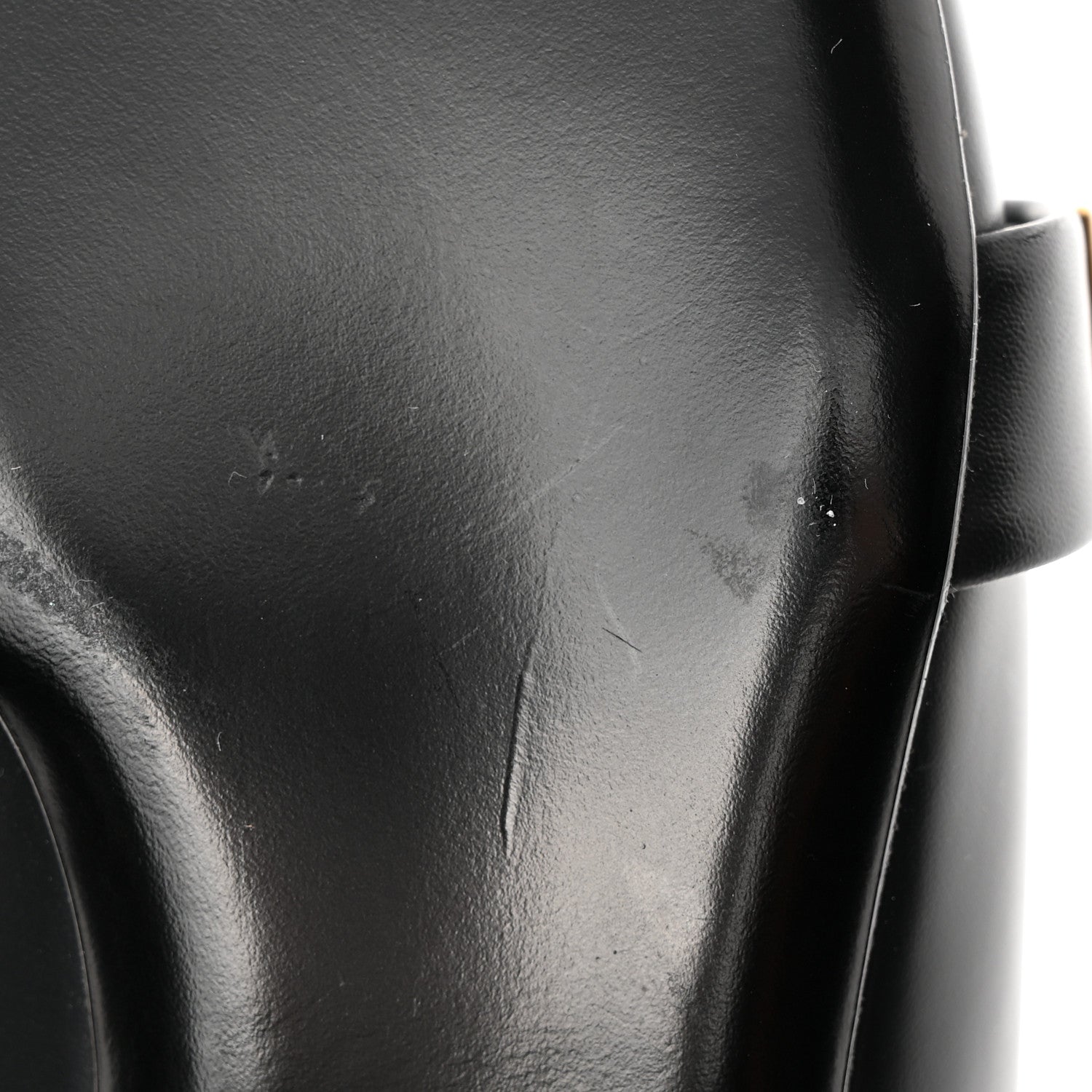 Valentino Garavani Calfskin Roman Stud Flat Mules 37.5 Black 9 of 10