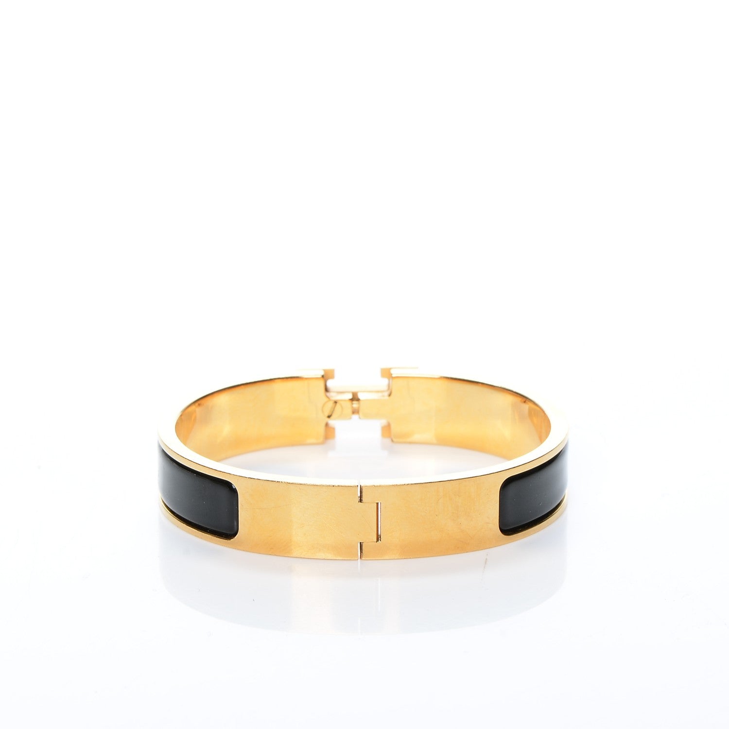 Hermes Enamel Narrow Clic Clac H Bracelet PM Black 3 of 5