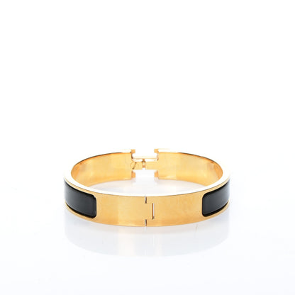 Hermes Enamel Narrow Clic Clac H Bracelet PM Black 3 of 5