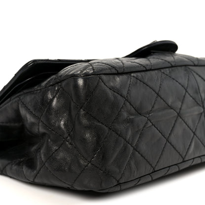 Chanel Metallic Aged Calfskin Quilted 2.55 Reissue 226 Flap So Black 9 of 10