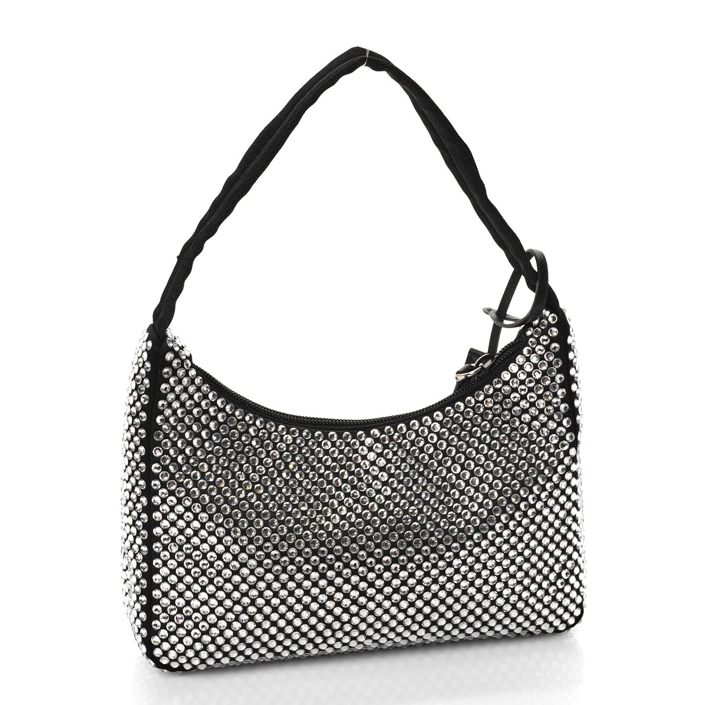 Satin Crystal Mini Re-Edition 2000 Bag Cristal