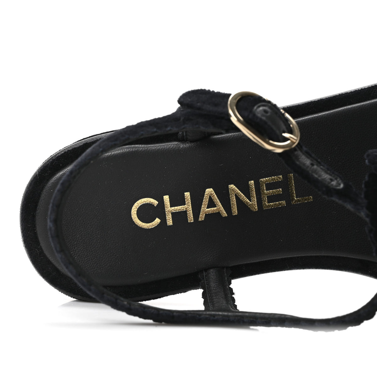 Velvet Pearl Camellia Thong Sandals 37.5 Black