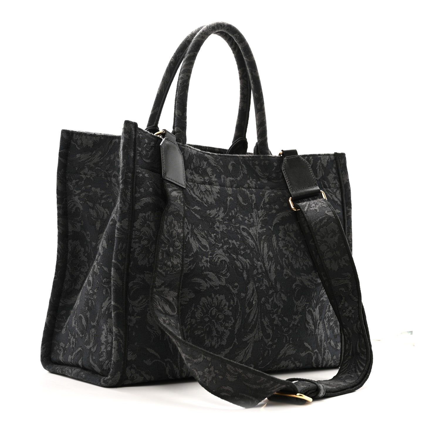 Jacquard Barocco Medium Athena Tote Black