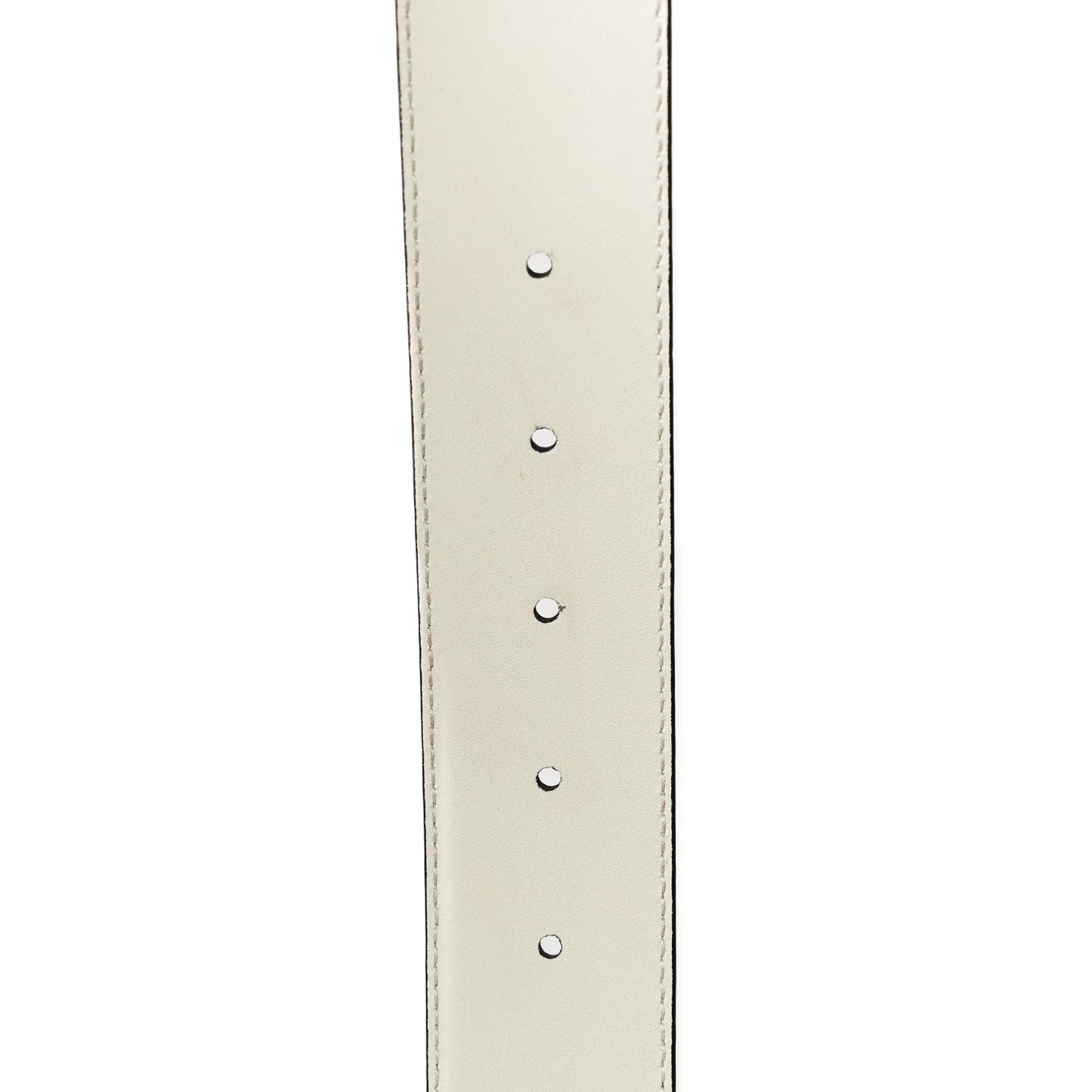 Guccissima Interlocking G 37mm Belt 85 34 Mystic White