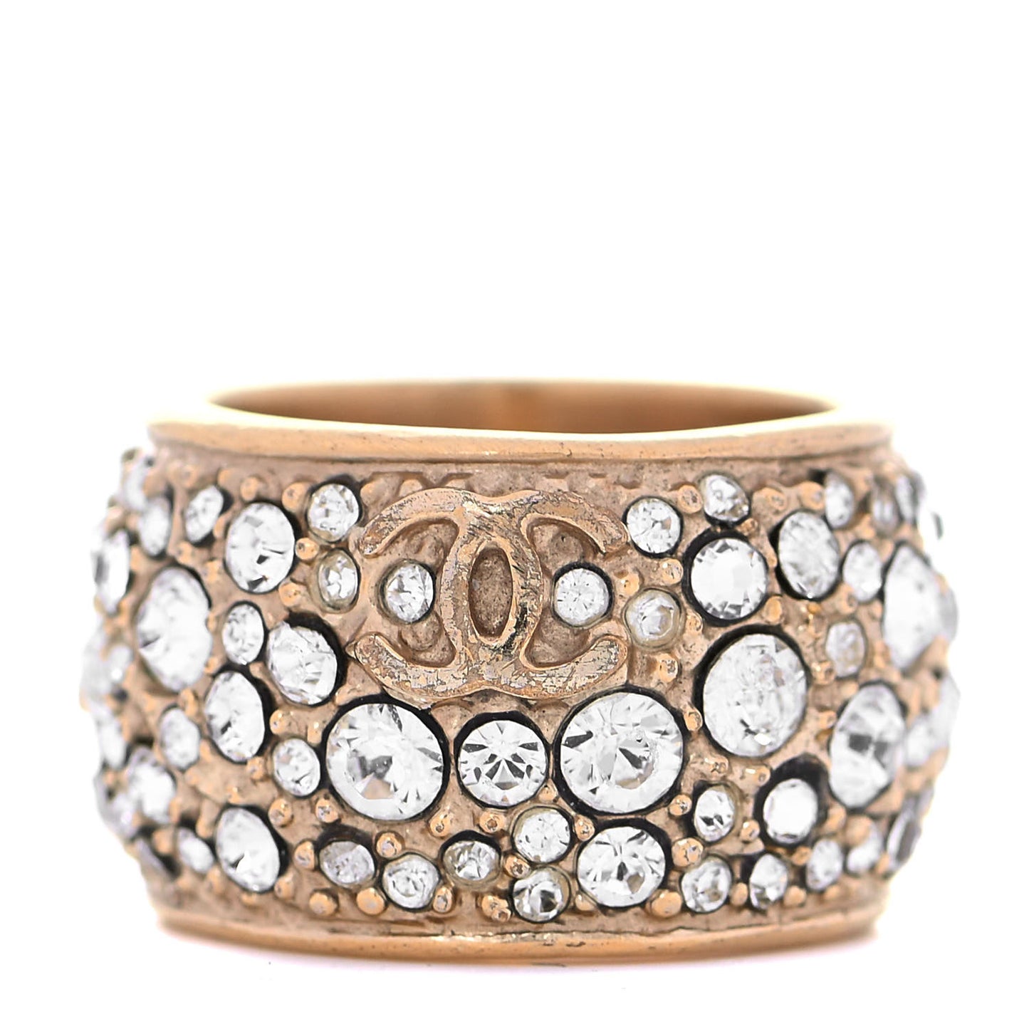 Crystal CC Ring 6.25 Gold