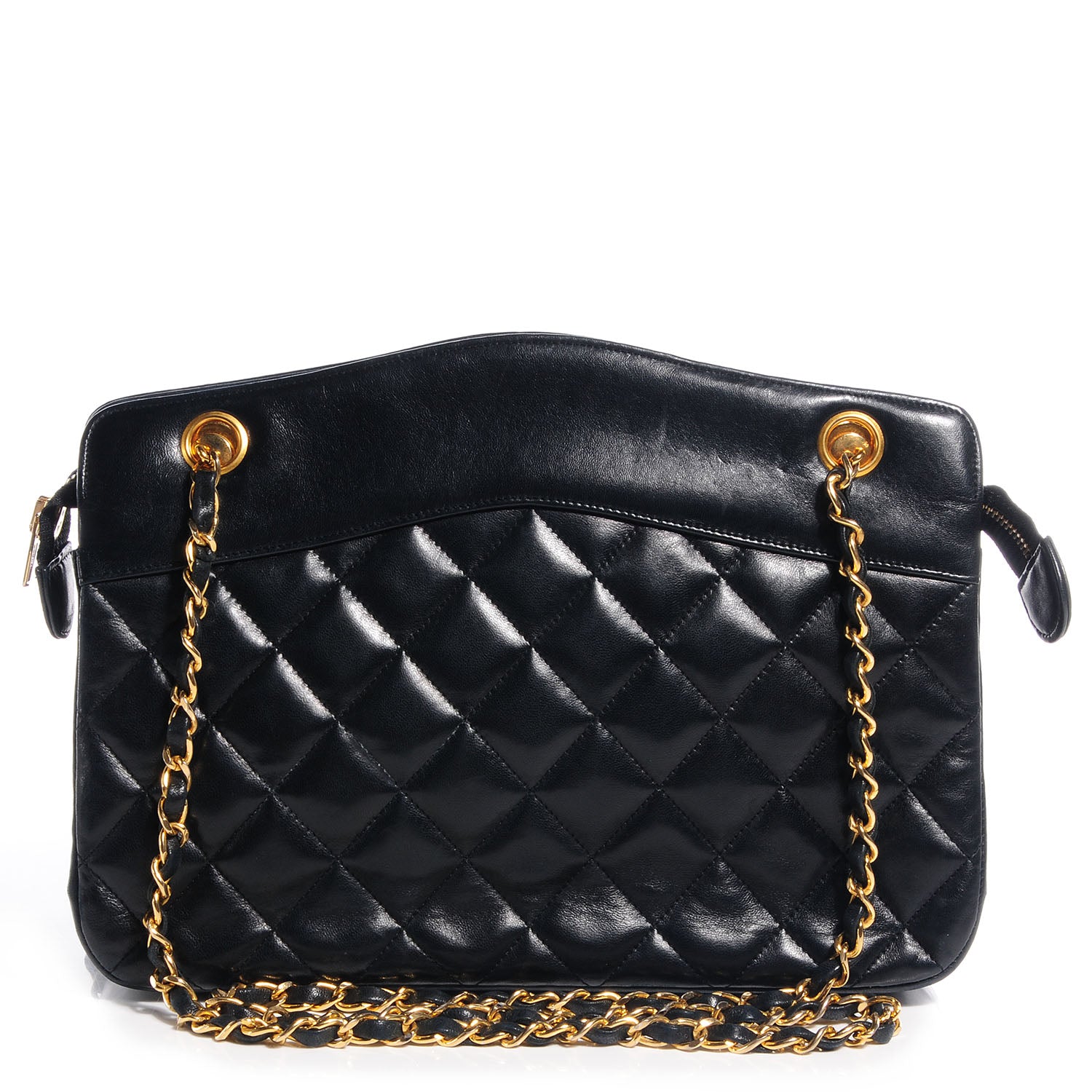 Chanel Lambskin Quilted Shoulder Bag Black 1 of 8