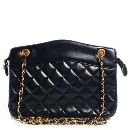 Chanel Lambskin Quilted Shoulder Bag Black 1 of 8